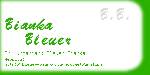 bianka bleuer business card